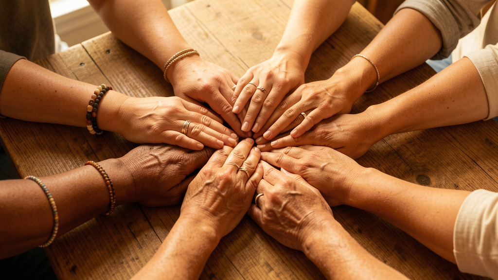 Manos unidas en solidaridad