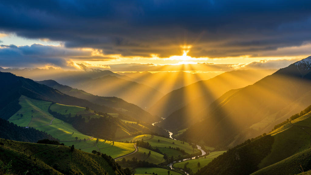 Amanecer sobre los Andes venezolanos